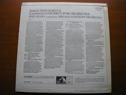 JANACEK: SINFONIETTA / LUTOSLAWSKI: CONCERTO FOR ORCHESTRA    OZAWA / CHICAGO SYMPHONY    ASD 2652