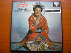 PUCCINI: MADAMA BUTTERFLY   TEBALDI / BERGONZI / SORDELLO / COSSOTTO / ADSCR / SERAFIN   SXL 2054 - 6