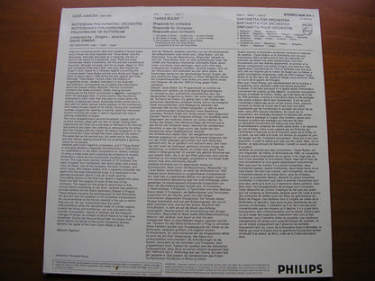 JANACEK: SINFONIETTA / TARAS BULBA    ZINMAN /ROTTERDAM PHILHARMONIC   9500 874