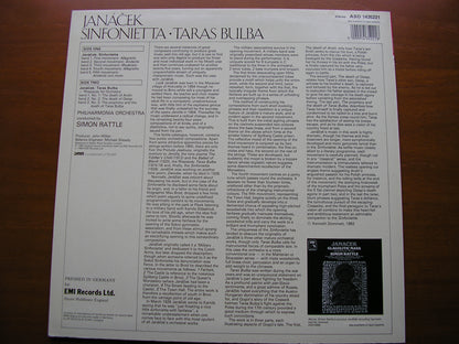 JANACEK: SINFONIETTA / TARAS BULBA    RATTLE / PHILHARMONIA   ASD 1435221