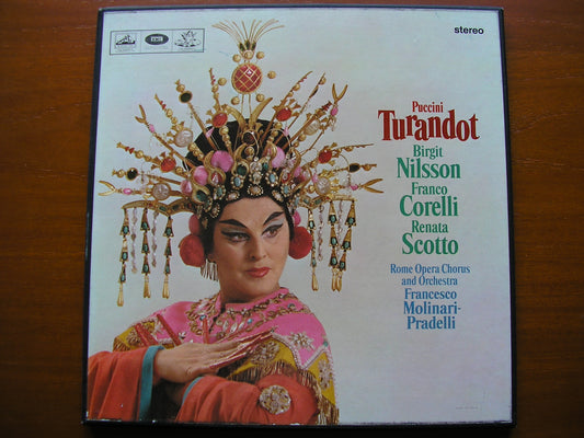 PUCCINI: TURANDOT   NILSSON / CORELLI / SCOTTO / ROME OPERA / MOLINARI - PRADELLI   SAN 159 - 161