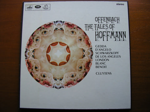 OFFENBACH: THE TALES OF HOFFMANN   GEDDA / SCHWARZKOPF / DE LOS ANGELES / D'ANGELO / PARIS CONSERVATOIRE / ANDRE CLUYTENS   SAN 154 - 6