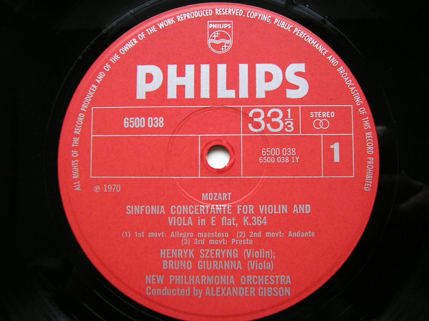 MOZART: THE COMPLETE WORKS FOR VIOLIN & ORCHESTRA    SZERYNG / NEW PHILHARMONIA / GIBSON   4 LP   6707 011