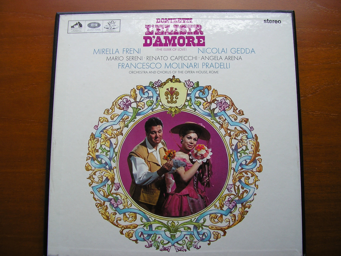 DONIZETTI: L'ELISIR D'AMORE   FRENI / GEDDA / SERENI / CAPECCHI / ROME OPERA / MOLINARI - PRADELLI   SAN 180 - 1