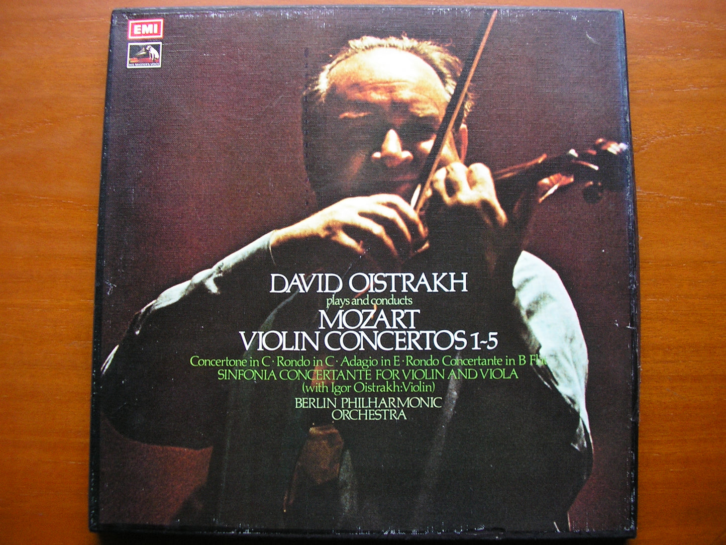 MOZART: THE COMPLETE WORKS FOR VIOLIN & ORCHESTRA   DAVID & IGOR OISTRAKH / BERLIN PHILHARMONIC   4 LP    SLS 828