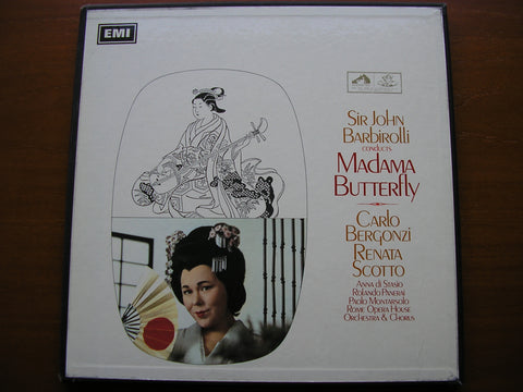 PUCCINI: MADAMA BUTTERFLY   SCOTTO / BERGONZI / PANERAI / ROME OPERA / BARBIROLLI    SAN 184 - 6