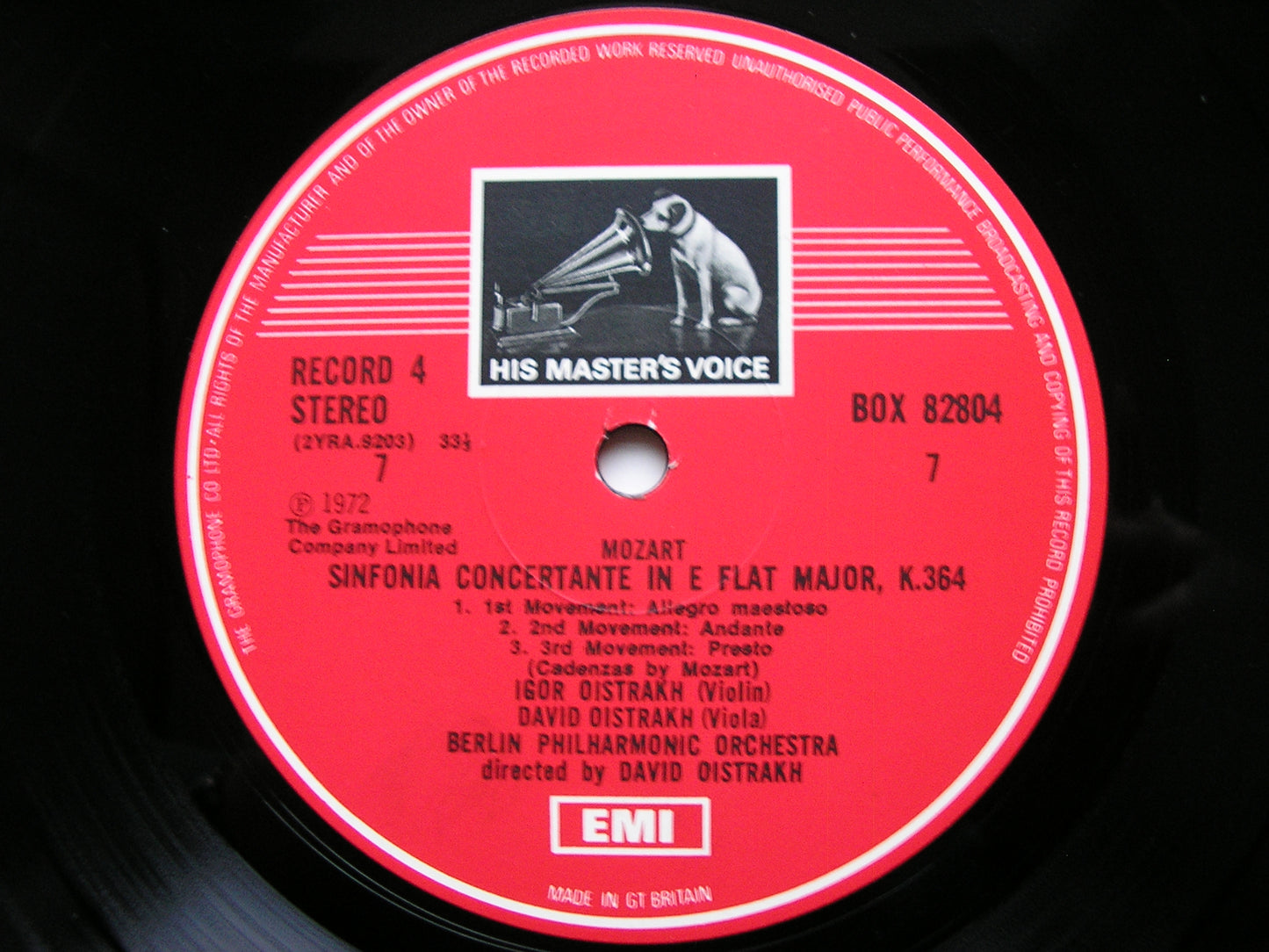MOZART: THE COMPLETE WORKS FOR VIOLIN & ORCHESTRA   DAVID & IGOR OISTRAKH / BERLIN PHILHARMONIC   4 LP    SLS 828