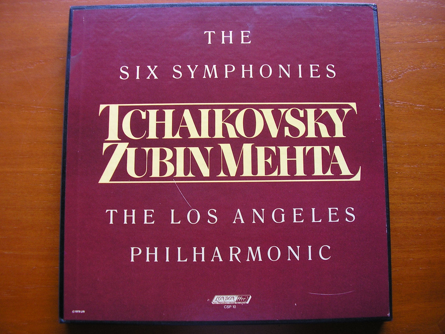TCHAIKOVSKY: SIX SYMPHONIES   ZUBIN MEHTA / LOS ANGELES PHILHARMONIC    CSP 10