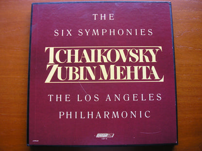 TCHAIKOVSKY: SIX SYMPHONIES   ZUBIN MEHTA / LOS ANGELES PHILHARMONIC    CSP 10