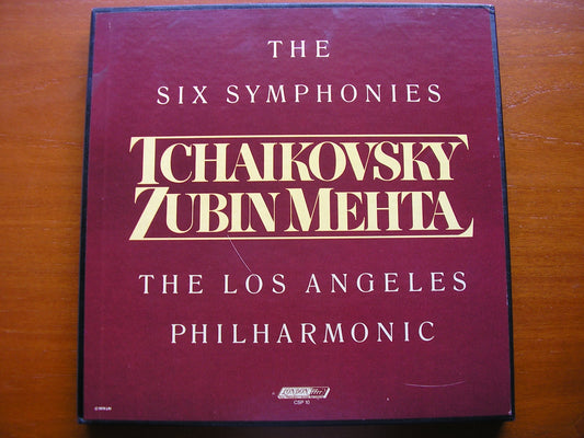 TCHAIKOVSKY: SIX SYMPHONIES   ZUBIN MEHTA / LOS ANGELES PHILHARMONIC    CSP 10
