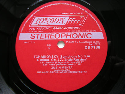 TCHAIKOVSKY: SIX SYMPHONIES   ZUBIN MEHTA / LOS ANGELES PHILHARMONIC    CSP 10