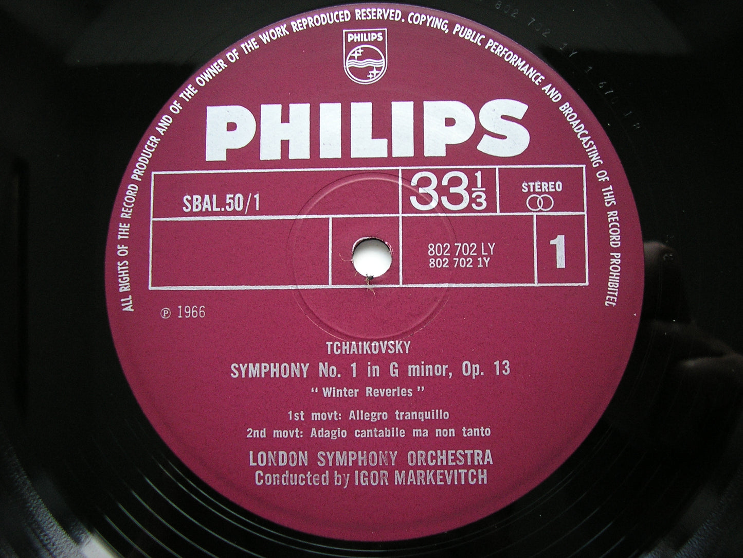 TCHAIKOVSKY: THE COMPLETE SYMPHONIES    MARKEVITCH / LONDON SYMPHONY  SBAL 50