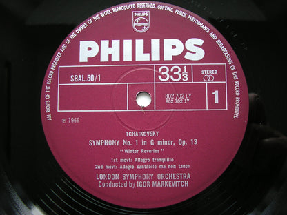 TCHAIKOVSKY: THE COMPLETE SYMPHONIES    MARKEVITCH / LONDON SYMPHONY  SBAL 50