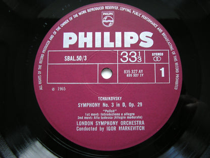 TCHAIKOVSKY: THE COMPLETE SYMPHONIES    MARKEVITCH / LONDON SYMPHONY  SBAL 50