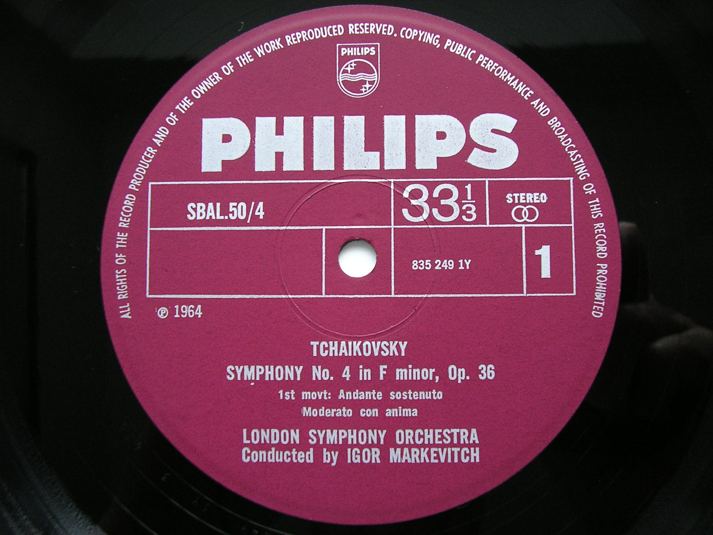 TCHAIKOVSKY: THE COMPLETE SYMPHONIES    MARKEVITCH / LONDON SYMPHONY  SBAL 50