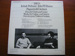 PAGANINI / GIULIANI: DUOS FOR VIOLIN & GUITAR   ITZHAK PERLMAN / JOHN WILLIAMS   76525