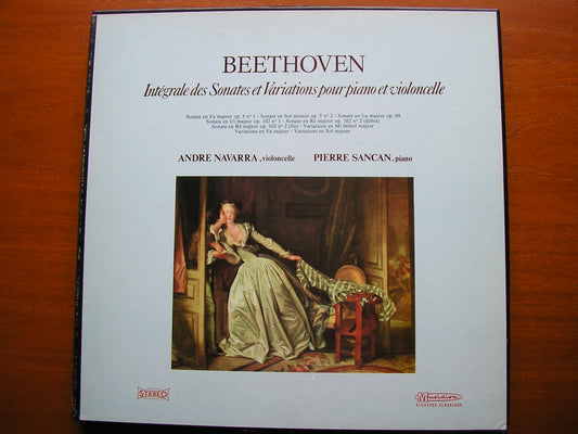 BEETHOVEN: THE COMPLETE SONATAS FOR CELLO & PIANO   NAVARRA / SANCAN   CRC 15