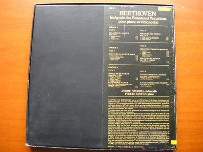 BEETHOVEN: THE COMPLETE SONATAS FOR CELLO & PIANO   NAVARRA / SANCAN   CRC 15