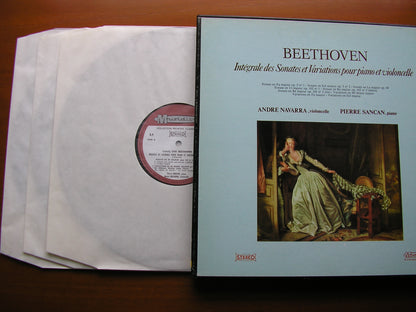 BEETHOVEN: THE COMPLETE SONATAS FOR CELLO & PIANO   NAVARRA / SANCAN   CRC 15