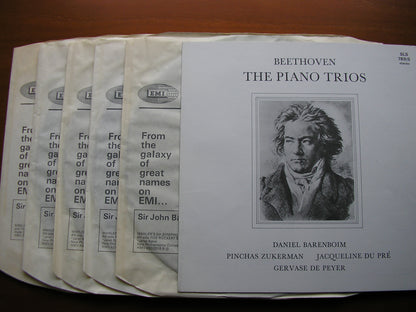 BEETHOVEN: THE PIANO TRIOS   DU PRE / BARENBOIM / ZUKERMAN    5 LP    SLS 789