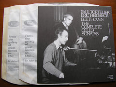 BEETHOVEN: THE CELLO SONATAS    TORTELIER / HEIDESIECK    2 LP   SLS 836