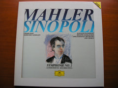 MAHLER: SYMPHONY No. 2 / LIEDER EINES FAHRENDEN GESELLEN  SOLOISTS / PHILHARMONIA / SINOPOLI   2 LP  415 959
