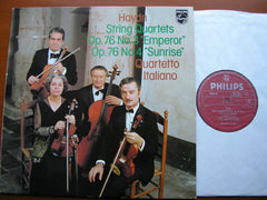 HAYDN: 'EMPEROR' & 'SUNRISE' STRING QUARTETS Op. 76   QUARTETTO ITALIANO   9500 157