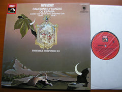 CANCIONES Y DANZAS DE ESPANA: SONGS & DANCES OF CERVANTES' TIME  ENSEMBLE HESPERION XX    063 30 939