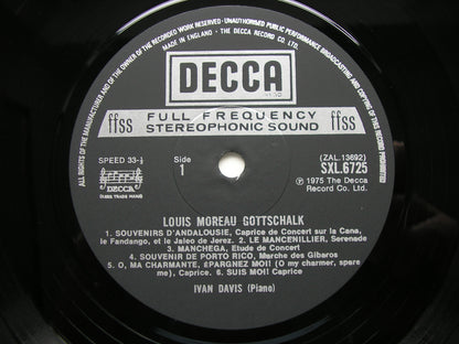 GOTTSCHALK: PASQUINADE / TOURNAMENT GALOP / MANCHEGA / THE BANJO IVAN DAVIS SXL 6725