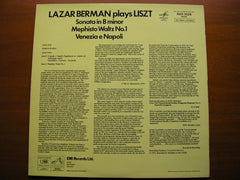 LAZAR BERMAN PLAYS LISZT: SONATA in B Minor / VENEZIA e NAPOLI / MEPHISTO WALTZ No.1  ASD 3228