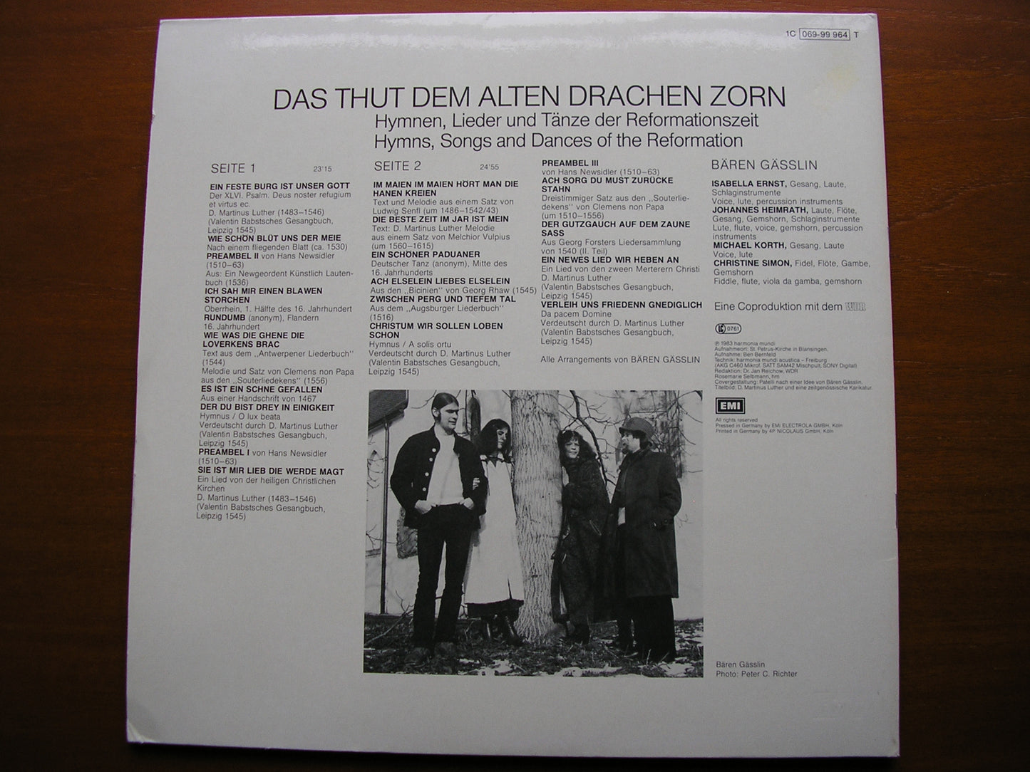 DAS THUT DEM ALTEN DRACHEN ZORN   BAREN GASSLIN    069 99 964