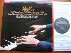 SCRIABIN: PIANO SONATAS Nos. 2 / 7 /10 / QUATRE MORCEAUX / DEUX POEMES / TWO DANCES     VLADIMIR ASHKENAZY   SXL 6868