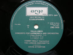 VILLA - LOBOS / ARNOLD / BENJAMIN: HARMONICA CONCERTOS   REILLY / LONDON SINFONIETTA / ATHERTON    ZRG 905