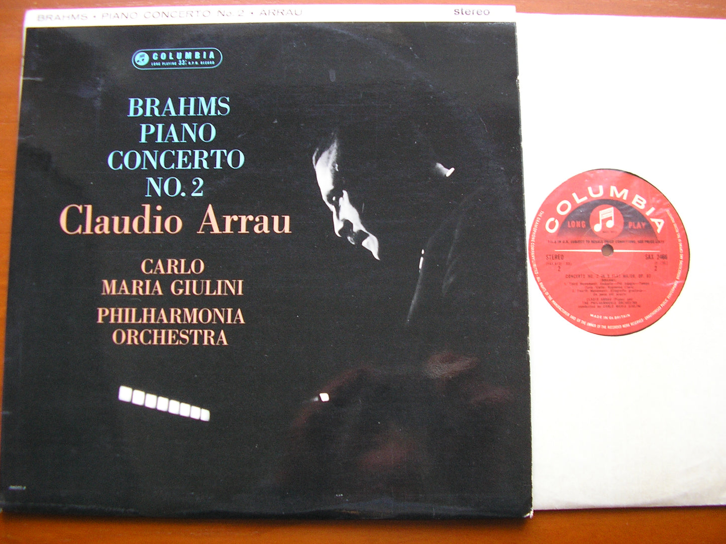 SAX 2466  BRAHMS: PIANO CONCERTO No. 2    ARRAU / PHILHARMONIA / GIULINI