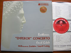 BEETHOVEN: PIANO CONCERTO No. 5 'Emperor'   GILELS / PHILHARMONIA / LUDWIG   SAX 2252