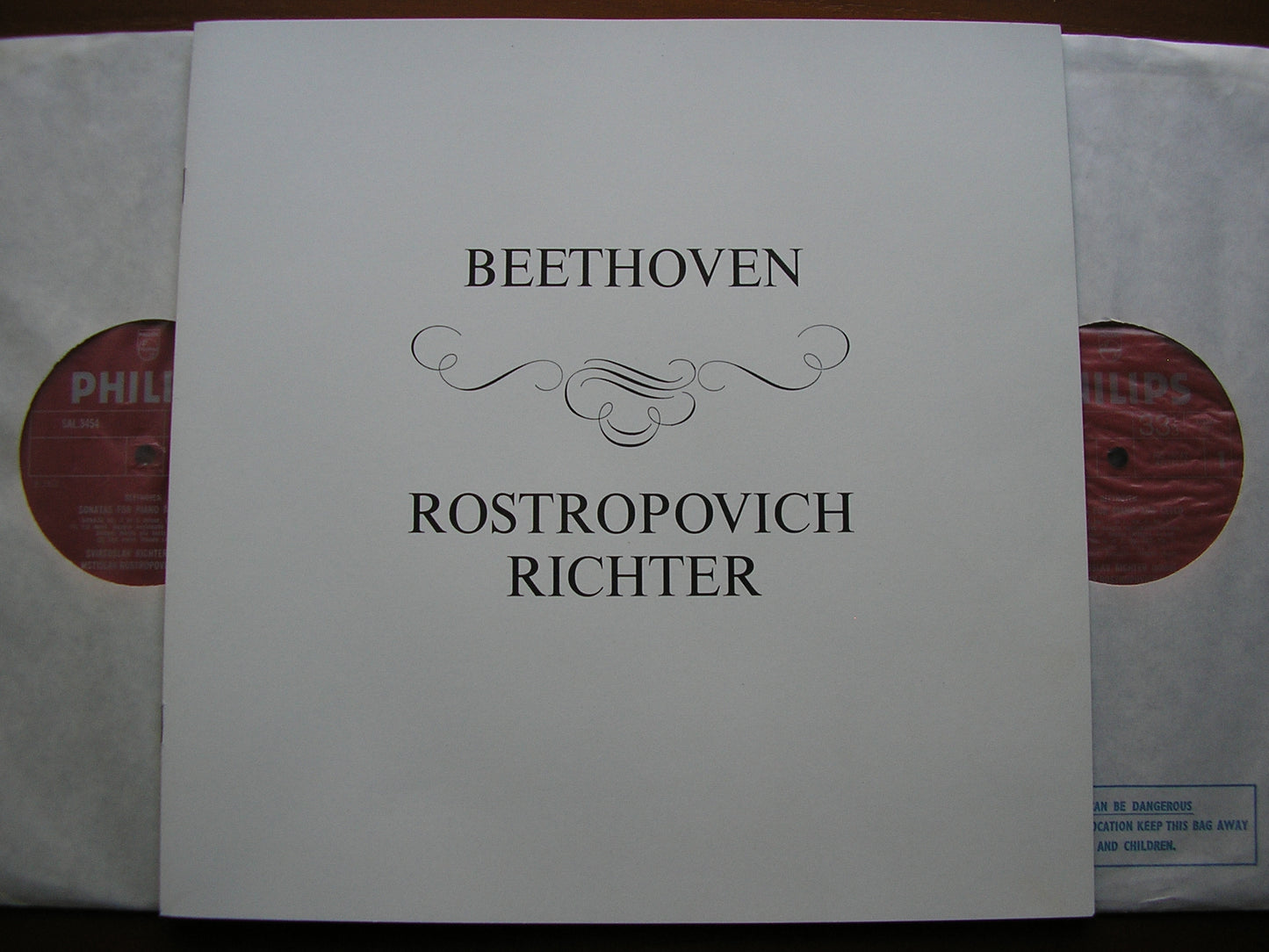 BEETHOVEN: THE COMPLETE SONATAS FOR CELLO & PIANO    RICHTER / ROSTROPOVICH   SAL 3453 - 4
