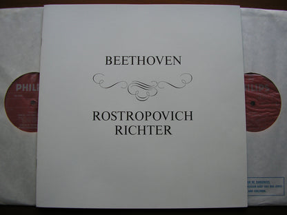BEETHOVEN: THE COMPLETE SONATAS FOR CELLO & PIANO    RICHTER / ROSTROPOVICH   SAL 3453 - 4