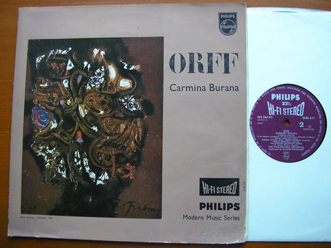 ORFF: CARMINA BURANA   SOLOISTS / PHILADELPHIA ORCHESTRA / EUGENE ORMANDY   SABL 217