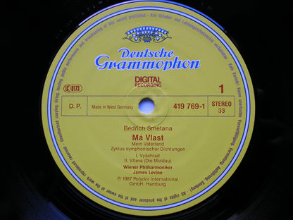 SMETANA: MA VLAST / OVERTURE & DANCES from 'The Bartered Bride'    LEVINE / VIENNA PHILHARMONIC   2 LP   419 768