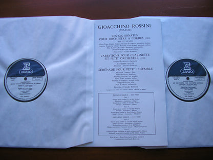 ROSSINI: STRING SONATAS Nos. 1 - 6 / VARIATIONS    I SOLOISTI VENETI / SCIMIONE   2 LP    STU 70489 / 90