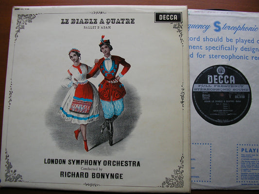ADAM: LE DIABLE A QUATRE  LONDON SYMPHONY / BONYNGE  SXL 6188