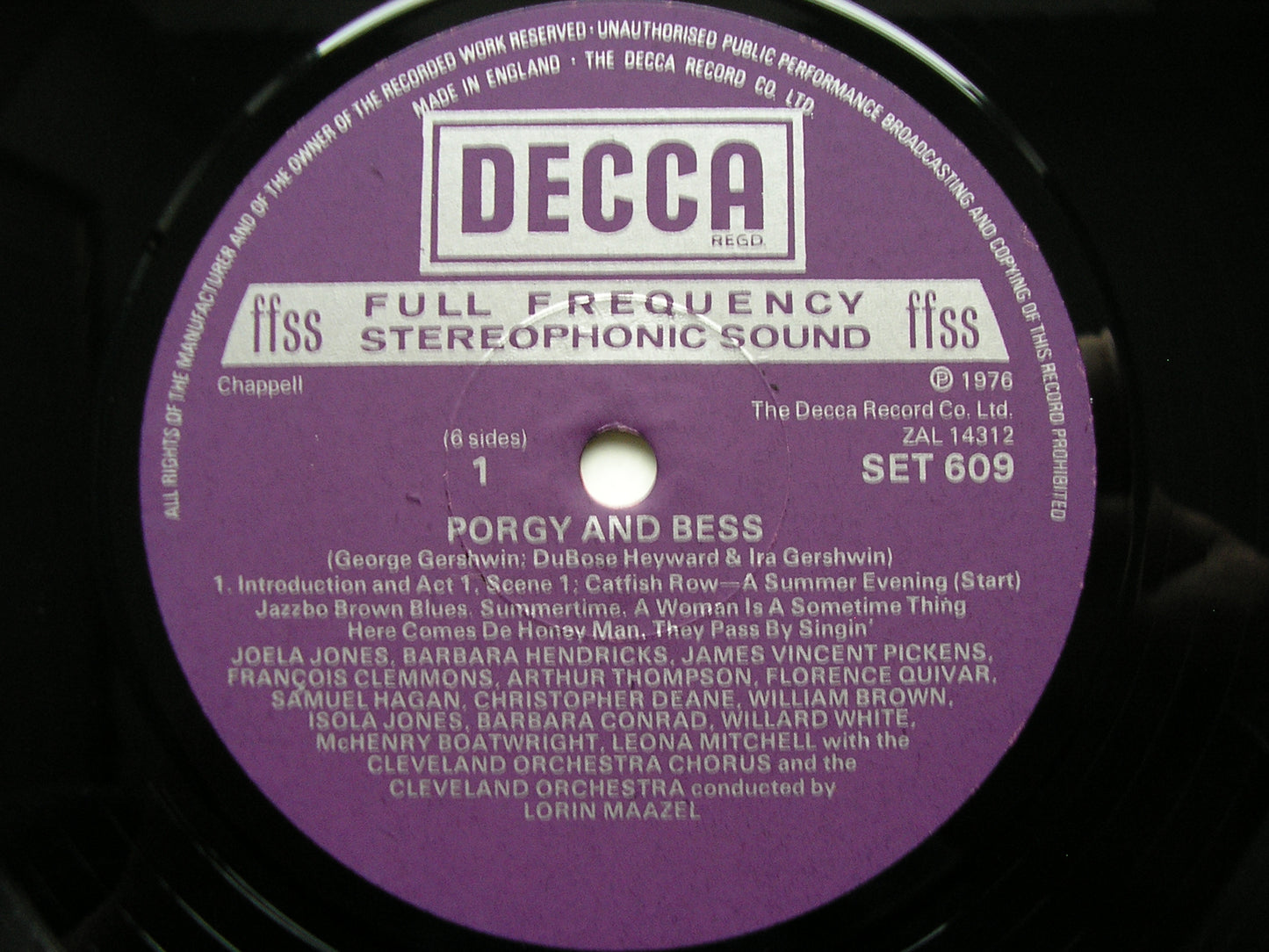 GERSHWIN: PORGY & BESS    WHITE / MITCHELL / CLEVELAND ORCHESTRA / MAAZEL    SET 609 - 11