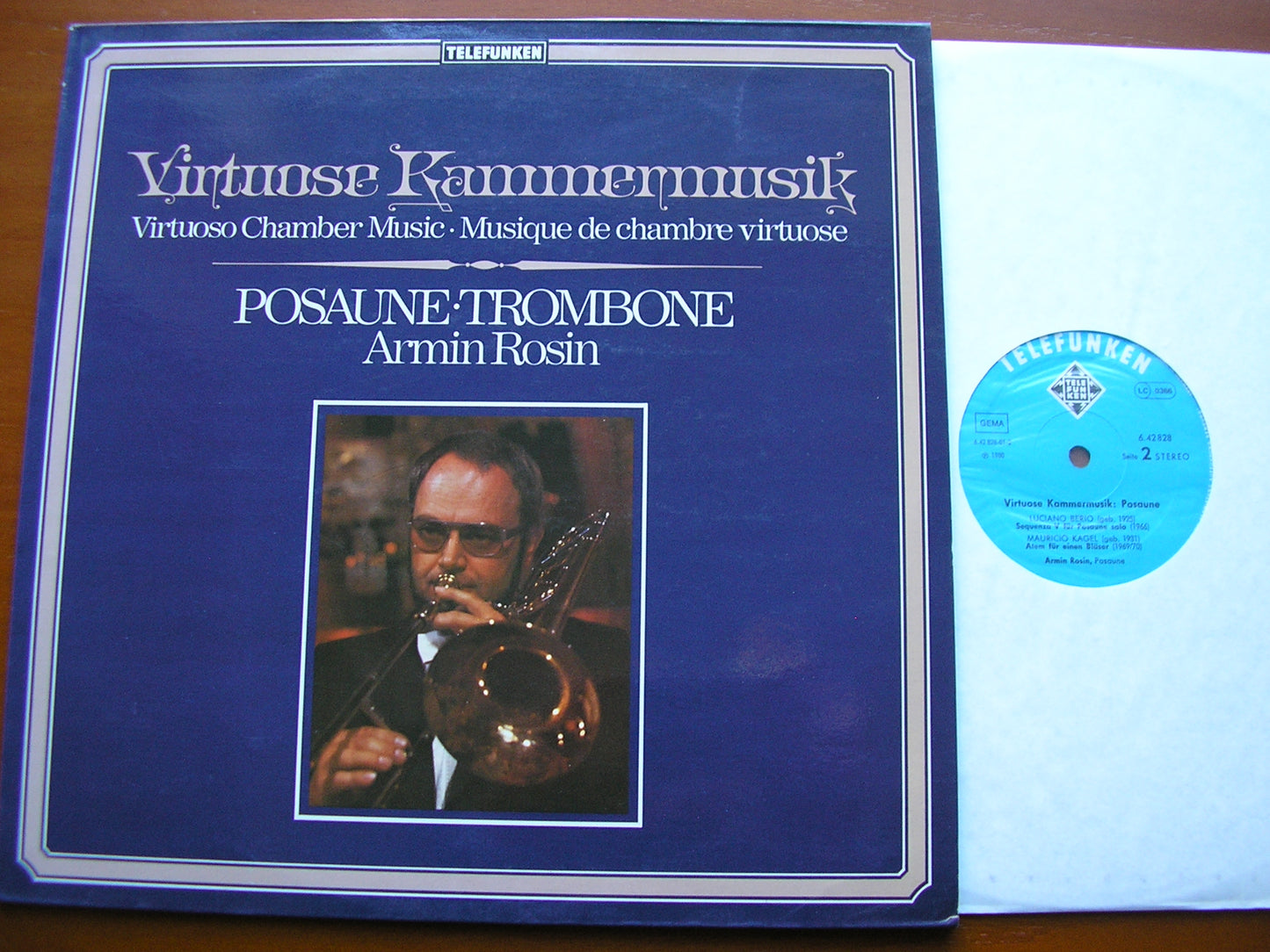 VIRTUOSO CHAMBER MUSIC FOR TROMBONE: SAINT-SAENS / WEBER / BERIO / KAGEL     ROSIN / LEVINE   6.42828