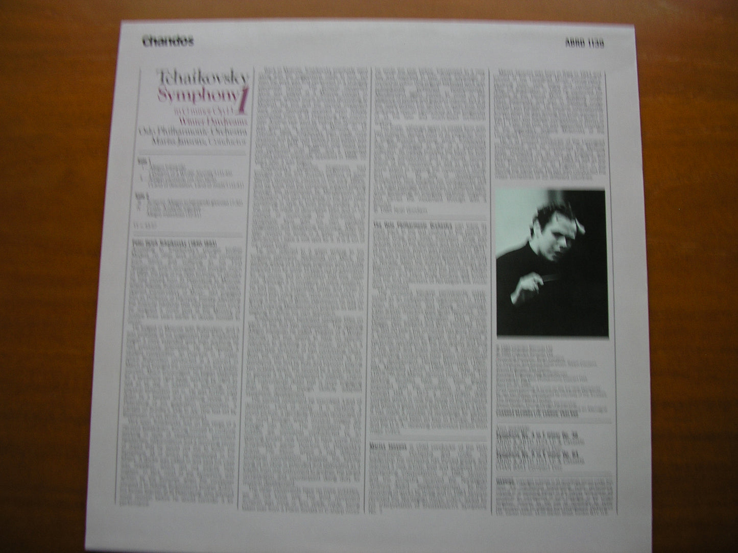 TCHAIKOVSKY: SYMPHONY No. 1 'Winter Reveries'     JANSONS / OSLO PHILHARMONIC   ABRD 1139
