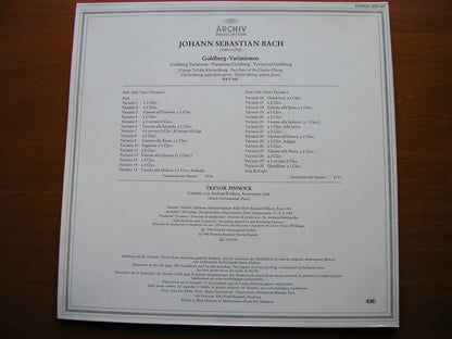 BACH: GOLDBERG VARIATIONS TREVOR PINNOCK 2533 425