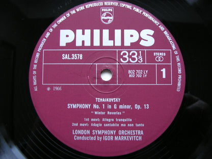 TCHAIKOVSKY: SYMPHONY No. 1 'Winter Reveries'   MARKEVITCH / LONDON SYMPHONY   SAL 3578