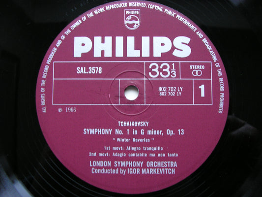 TCHAIKOVSKY: SYMPHONY No. 1 'Winter Reveries'   MARKEVITCH / LONDON SYMPHONY   SAL 3578