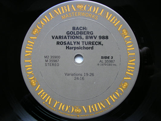 BACH: GOLDBERG VARIATIONS / ARIA & 10 VARIATIONS IN THE ITALIAN STYLE BWV 989   ROSALYN TURECK   M2 35900