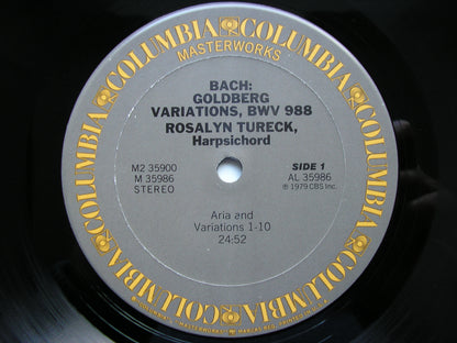 BACH: GOLDBERG VARIATIONS / ARIA & 10 VARIATIONS IN THE ITALIAN STYLE BWV 989   ROSALYN TURECK   M2 35900