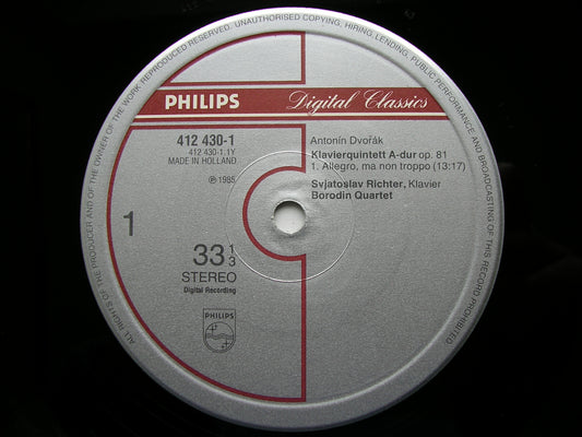 DVORAK: PIANO QUINTETS Op. 5 & Op. 81    RICHTER / BORODIN QUARTET    412 429